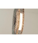 Zambelis Wisząca LED 8W 3000K Metal Szkło Czarny Szary Dymiony 23072