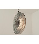 Zambelis Wisząca LED 11W 3000K Metal Szkło Czarny Szary Dymiony 23074