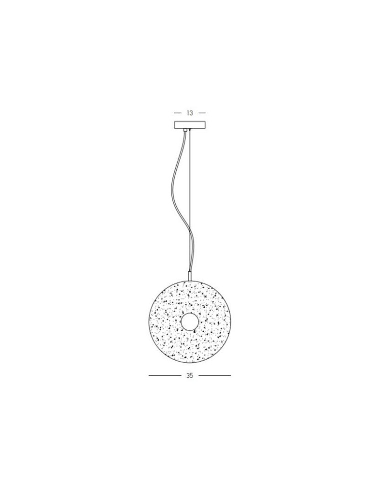 Zambelis Wisząca LED 11W 3000K Metal Szkło Czarny Szary Dymiony 23074
