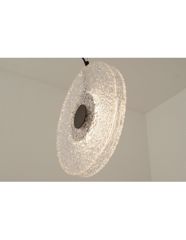 Zambelis Wisząca LED 11W 3000K Metal Szkło Czarny Szkło Przezroczyste 23075 - product 2