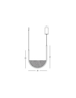 Zambelis Wisząca LED 28W 3000K 4000K Złoty Szampański 23165 - product 2