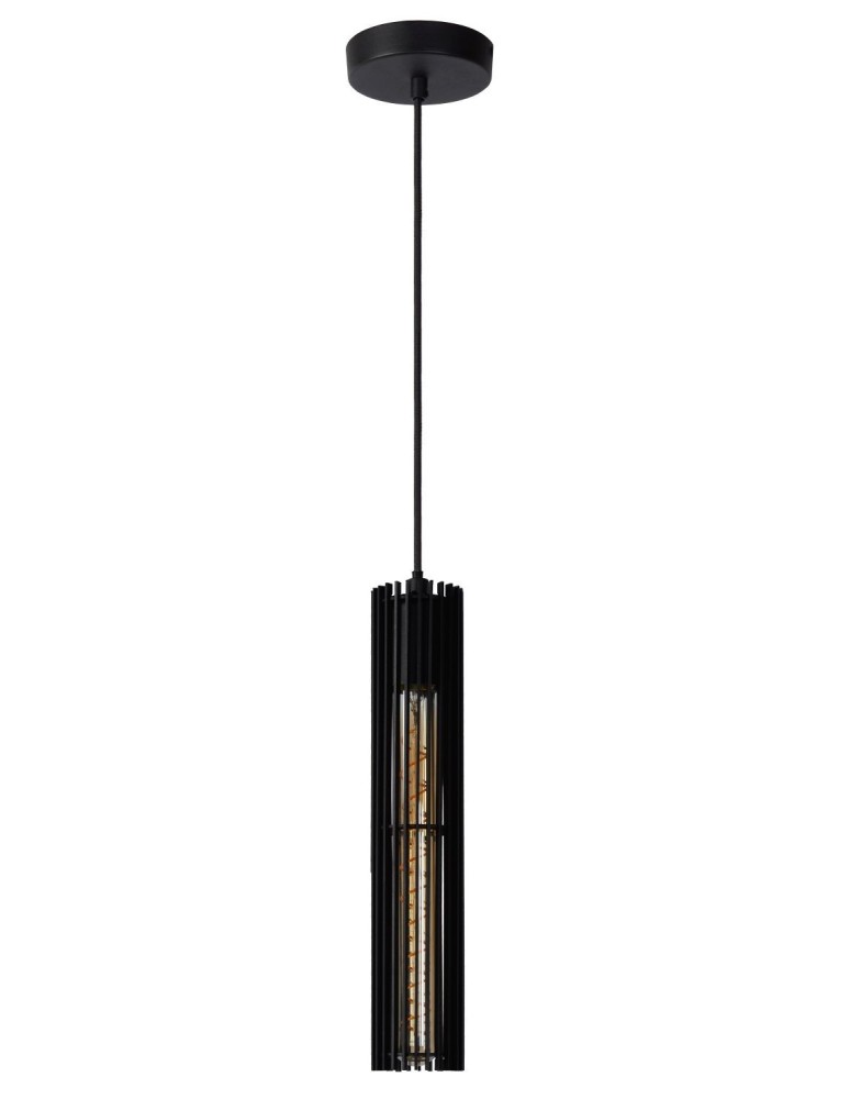Pendant tube lamps - Lucide LIONEL Pendant 1xE27 black 73406/01/30 - product kolory-swiatla.pl 10
