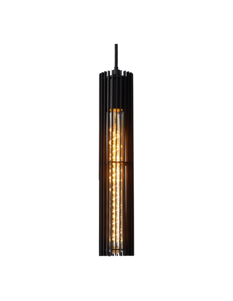 Pendant tube lamps - Lucide LIONEL Pendant 1xE27 black 73406/01/30 - product kolory-swiatla.pl 14