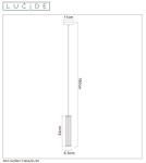 Pendant tube lamps - Lucide LIONEL Pendant 1xE27 black 73406/01/30 - product 15