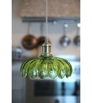 Markslojd KURAGE Pendant 1L Antique Brass/Green 109177