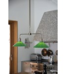 Markslojd VELA Pendant 2L Antique Brass/ Green 109161