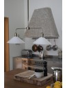 Markslojd VELA Pendant 2L Antique Brass/ White 109160