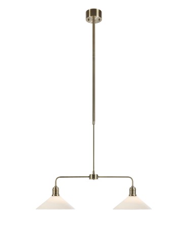 Markslojd VELA Pendant 2L Antique Brass/ White 109160 - product 2