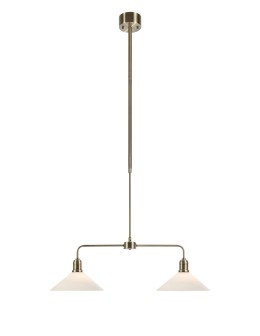 Markslojd VELA Pendant 2L Antique Brass/ White 109160 - product 2