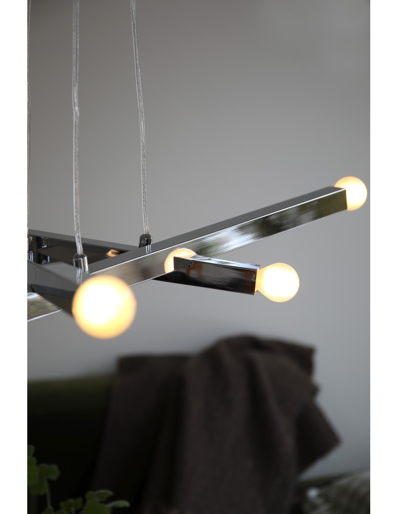 Markslojd STACK Pendant 6L Chrome 109156
