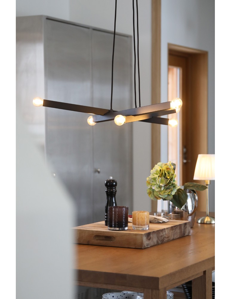 Markslojd STACK Wisząca 6L Czarny 109155