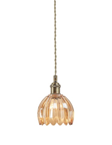 Markslojd GOTA Pendant 1L Antique Brass/ Amber 109137 - product 2