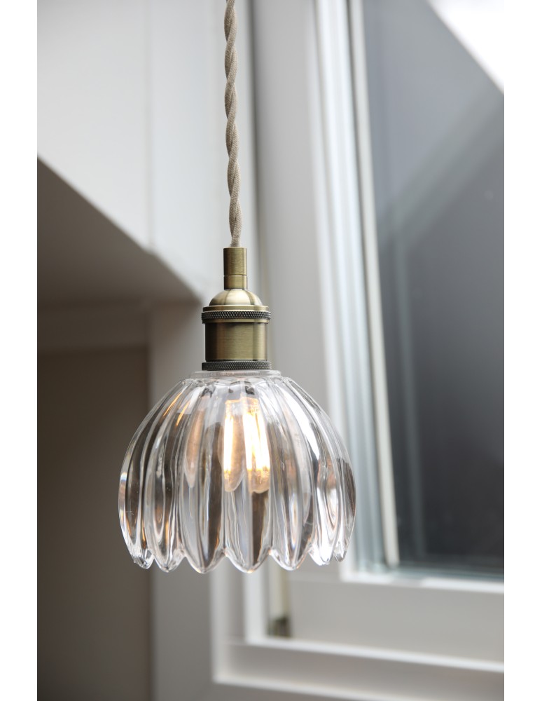 Markslojd GOTA Pendant 1L Antique Brass/ Clear 109136