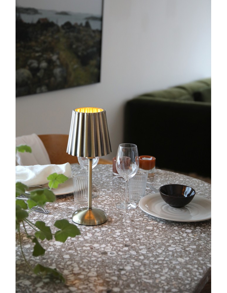 Markslojd CELIA Rechargeable Table Antique Brass B/O 109127