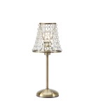 Markslojd LIORA Rechargeable Table Antique Brass/Clear B/O 109125 Markslojd LIORA Rechargeable Table Antique Brass/Clear B/O 109125