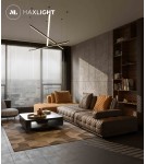 Maxlight P0311D Trio III Lampa Wisząca czarny