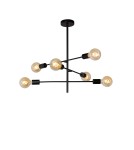 Pendant lamps - Lucide LESTER Ceiling 4xE27 black 21119/06/30 - product 1