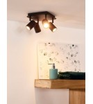 Lampy sufitowe reflektory - Lucide LENNERT  Ścienna 4xGU10 czarny 26958/20/30 - produkt 10