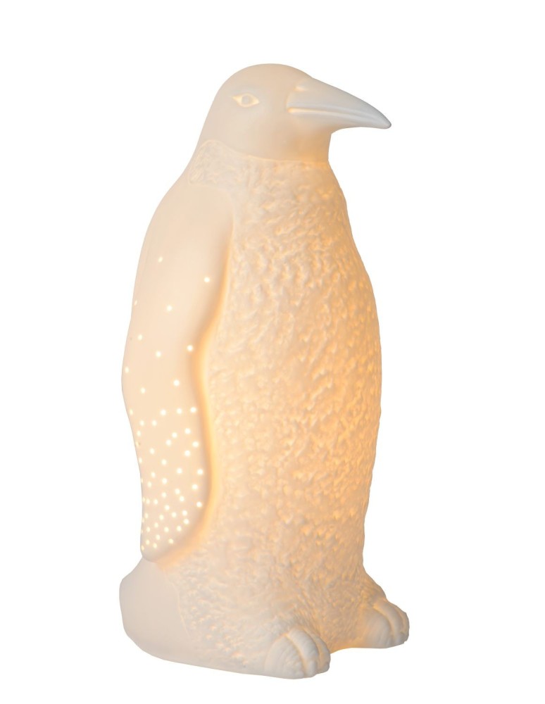 Children's table lamps - Lucide PINGUIN Desk 1xE14 white 13532/01/31 - product kolory-swiatla.pl 1