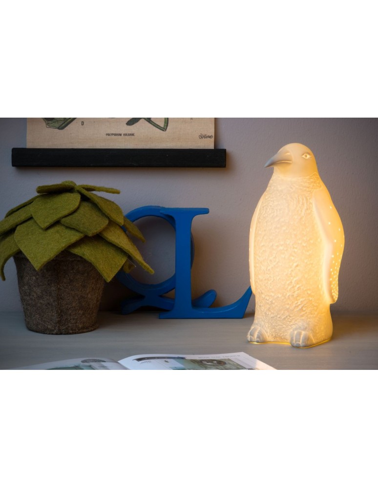 Children's table lamps - Lucide PINGUIN Desk 1xE14 white 13532/01/31 - product kolory-swiatla.pl 9