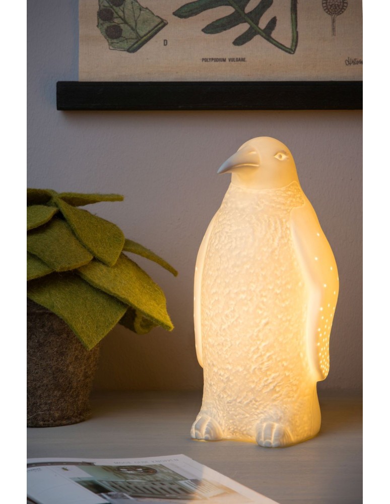 Children's table lamps - Lucide PINGUIN Desk 1xE14 white 13532/01/31 - product kolory-swiatla.pl 10