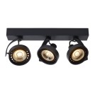 Spotlight ceiling lamps - Lucide DORIAN Ceiling 3xGU10 black 22968/36/30 - product 1