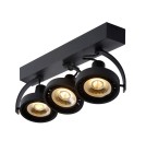 Spotlight ceiling lamps - Lucide DORIAN Ceiling 3xGU10 black 22968/36/30 - product 15