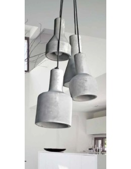 Azzardo KARINA 4 4xE27 Wisząca Beton AZ1030