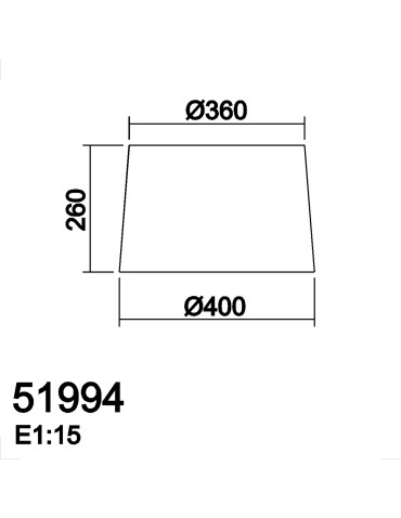 MDC Abażur tkanina kremowy ø400mm (pasuje do 57680 - 58060) 519940000 - product 2