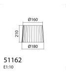 MDC Abażur plisowany kremowy ø180mm (pasuje do 57682 - 58062) 511620000