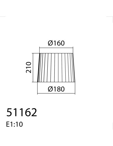 MDC Abażur plisowany biały ø180mm (pasuje do 57682 - 58062) 511620001 - product 2