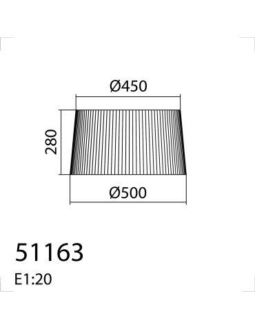 MDC Abażur plisowany kremowy ø450mm (pasuje do 58063) 511630000 - product 2