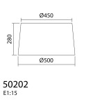 MDC Abażur tkanina kremowy ø450mm (pasuje do 58063) 502020000