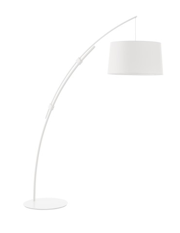 MDC Lampa podłogowa CIRCULAR rozsuwana biała 1xE27 abażur biały w komplecie 589318104