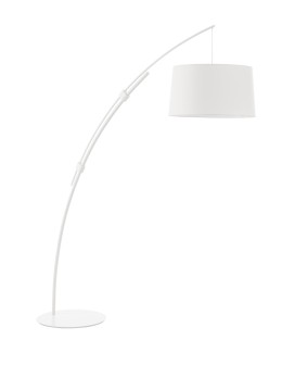 MDC Lampa podłogowa CIRCULAR rozsuwana biała 1xE27 abażur biały w komplecie 589318104