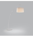 MDC Lampa podłogowa CIRCULAR rozsuwana biała 1xE27 abażur biały w komplecie 589318104