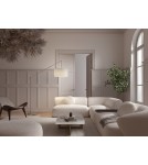 MDC Lampa podłogowa ALTISSIMA regulowana chrom matowy 1xE27 abażur biały w komplecie 589323504