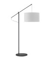 View MDC Lampa podłogowa ALTISSIMA regulowana czarna 1xE27 abażur biały w komplecie 589329104