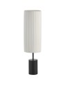 View MDC Lampa stołowa TABATA czarna 1xE27 z kremowym plisowanym abażurem 589349104