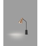 MDC Lampa stołowa TAMET czarny mat, mosiądz mat 1xE27 589375901