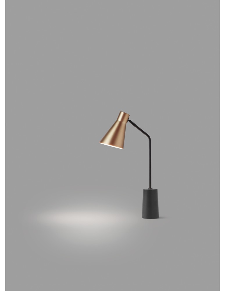 MDC Lampa stołowa TAMET czarny mat, mosiądz mat 1xE27 589375901