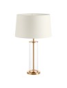 MDC Lampa stołowa LUCI mosiądz mat 1XE27 z kremowym abażurem 589406104