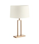 MDC Lampa stołowa OMEGA złoty antyczny 1xE27 z kremowym abażurem 589421704