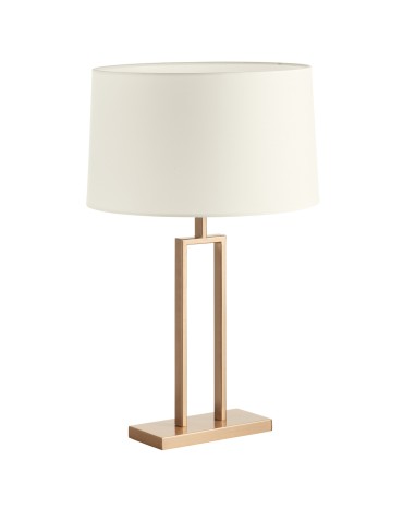 MDC Lampa stołowa OMEGA złoty antyczny 1xE27 z kremowym abażurem 589421704