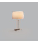 MDC Lampa stołowa OMEGA złoty antyczny 1xE27 z kremowym abażurem 589421704
