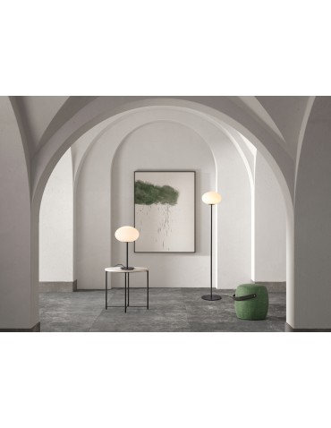 MDC Lampa podłogowa PRESS czarny 1xE27 szkło mleczne 589509101 - product 2