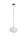 View MDC Lampa wisząca PRESS mosiądz mat 1xE27 Ø28cm szkło mleczne 589556101