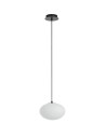 View MDC Lampa wisząca PRESS czarny 1xE27 Ø22cm szkło mleczne 589539101