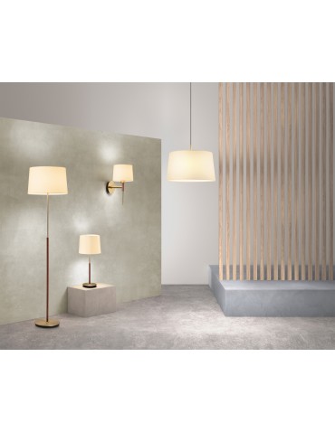 MDC Lampa podłogowa JULIETTE mosiądz mat, orzech 1xE27 (abażur zamawiany osobno) 450206101 - product 2