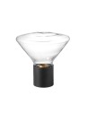 Zobacz MDC Lampa stołowa DELTA czarny mat E27 szkło transparentne 580699101